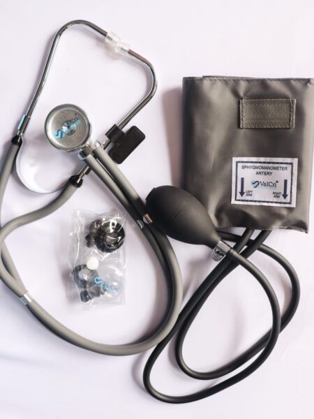 Fonendoscopio + Tensiometro Kit (Gris)