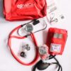 Fonendoscopio + Tensiometro Kit (Rojo)