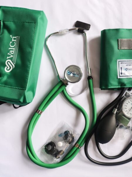 Fonendoscopio + Tensiometro Kit (Verde)
